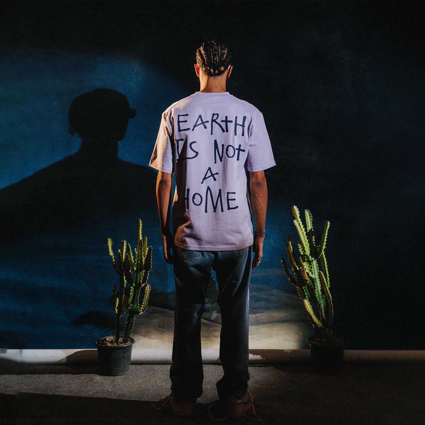 Earth Is Not A Home Lavender Tee
