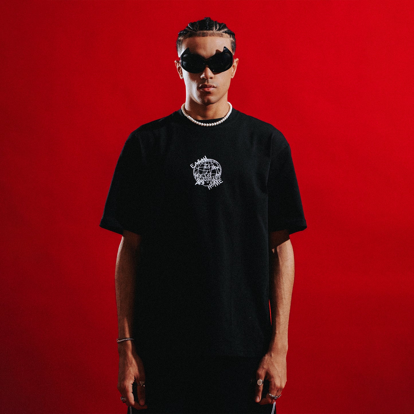 EARTH IS NOT A HOME Black Tee