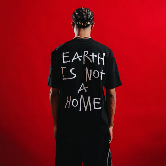 EARTH IS NOT A HOME Black Tee